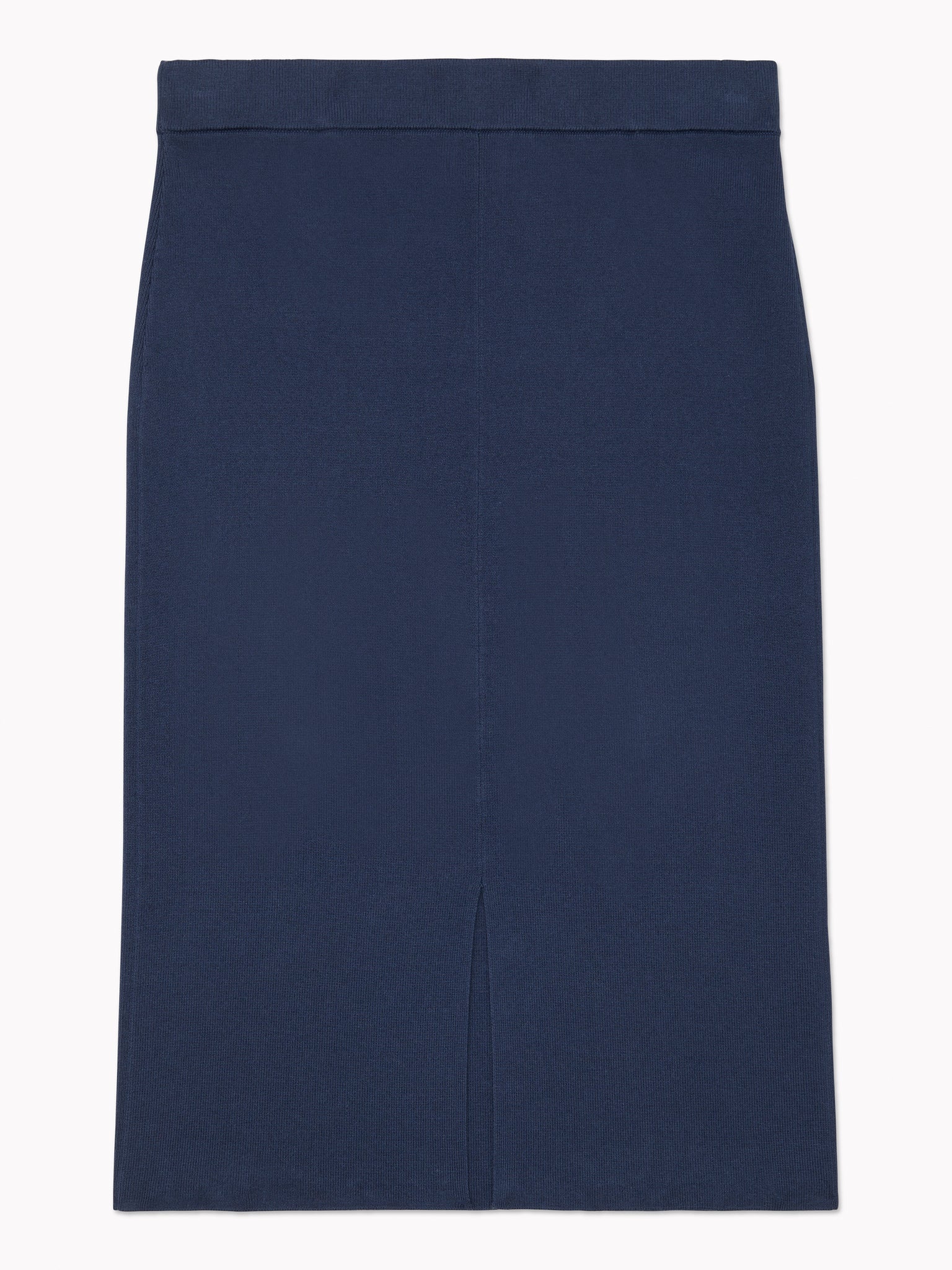 Ribbed Bodycon Skirt (Womens) - Cobalt Saphire