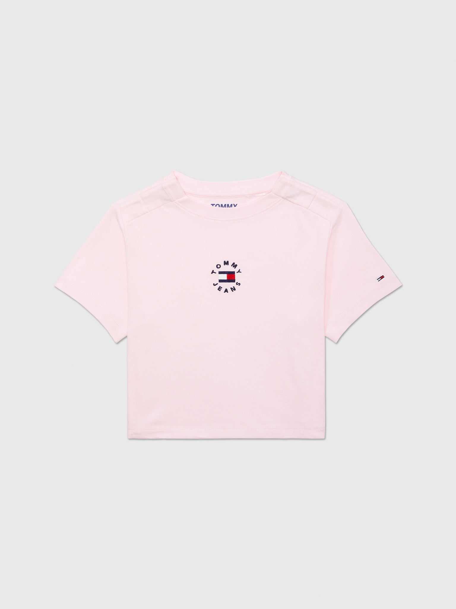 Cropped Tommy Tee (Womens) - Milk Berry