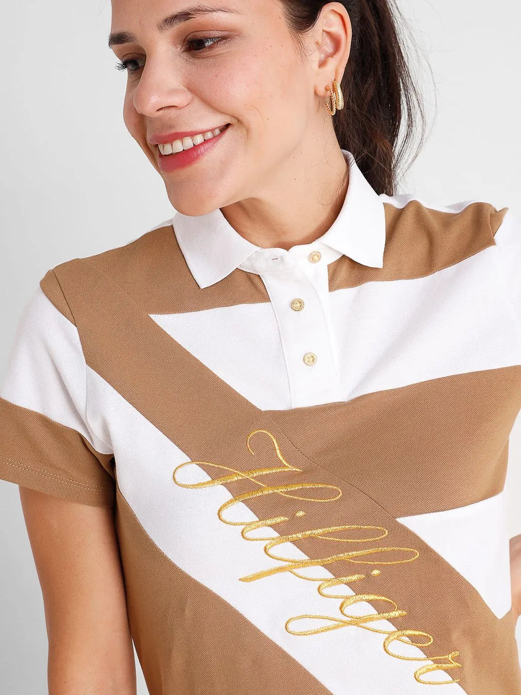 Banner Polo Dress (Womens) - Heritage Gold