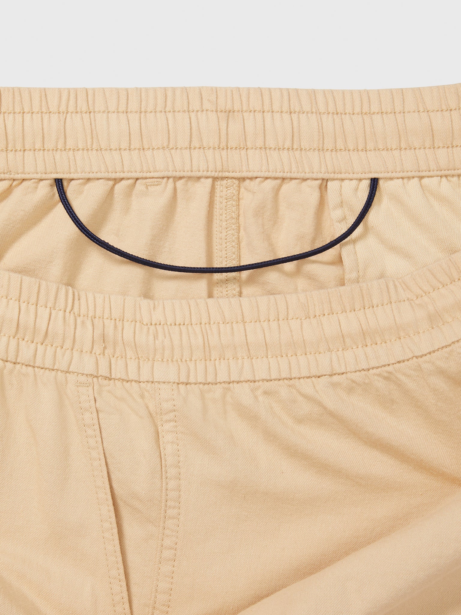 Cotton & Linen Drawstring Pant (Womens) - Beige