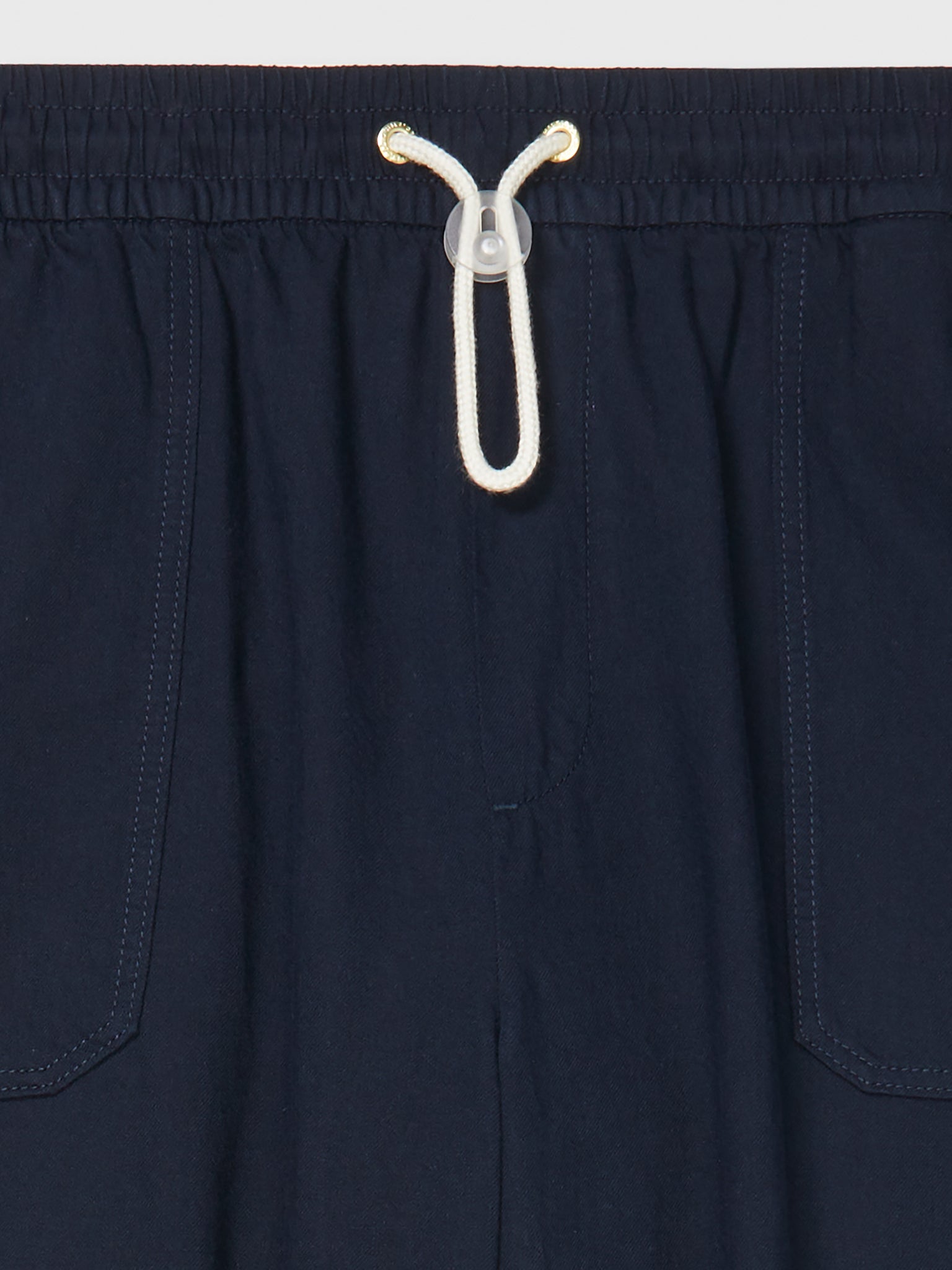Cotton & Linen Drawstring Pant (Womens) - Desert Sky