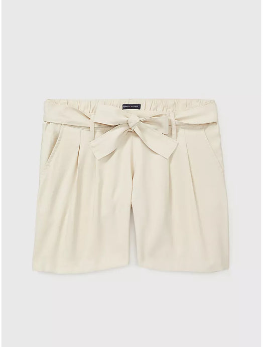 Seated Fit Belted Short (Womens) - Mudstone