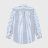 Classic Fit Multi Stripe Shirt (Mens) - Copenhagen Blue