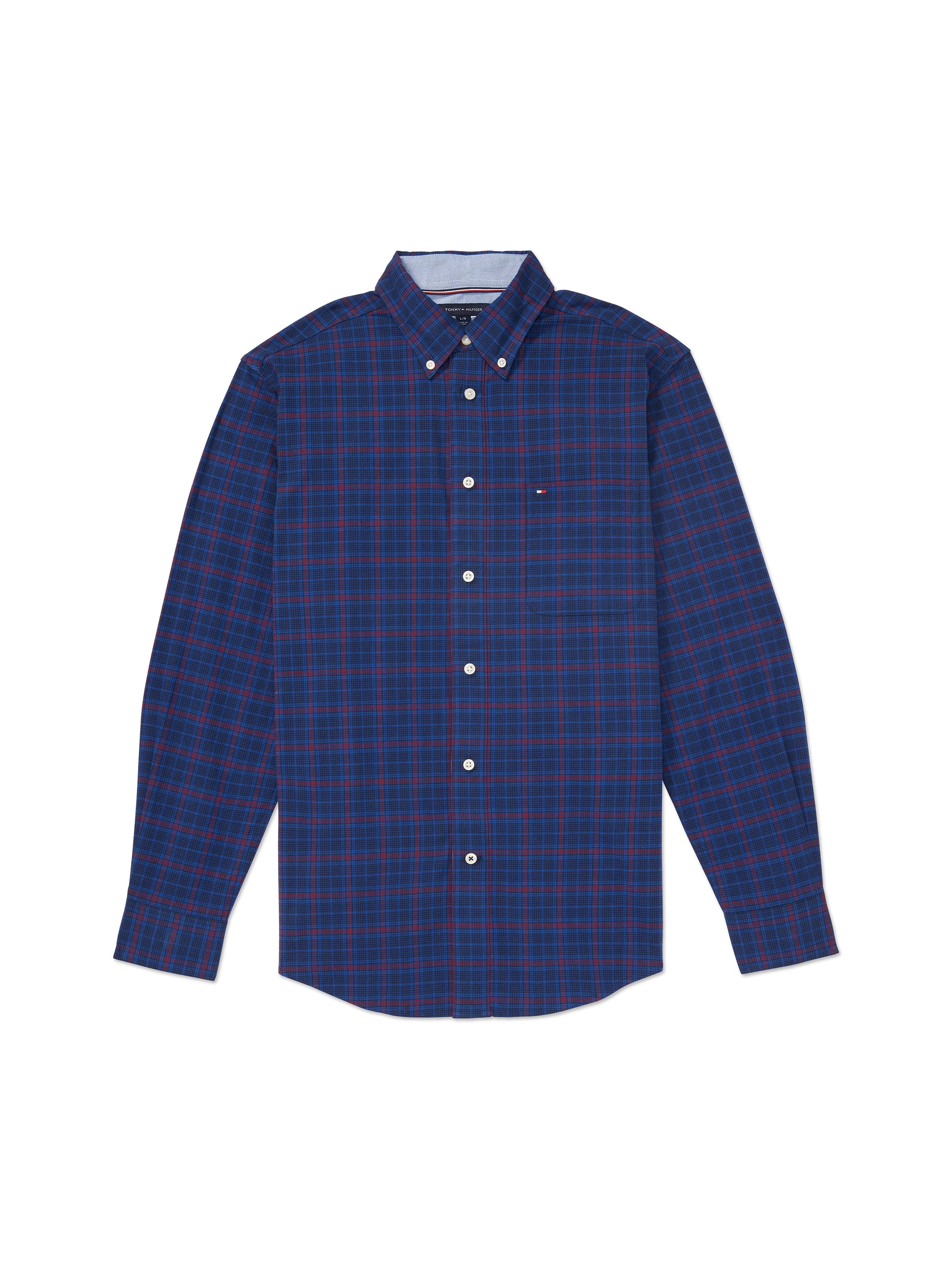 Classic Fit Plaid Shirt (Mens) – Midnight Blue