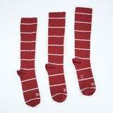 Compression Knee-High Sock Sock 3 Pack (Adults) - Pink Stripe