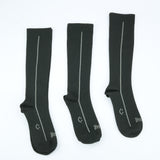 Compression Knee-High Sock Sock 3 Pack (Adults) - Black