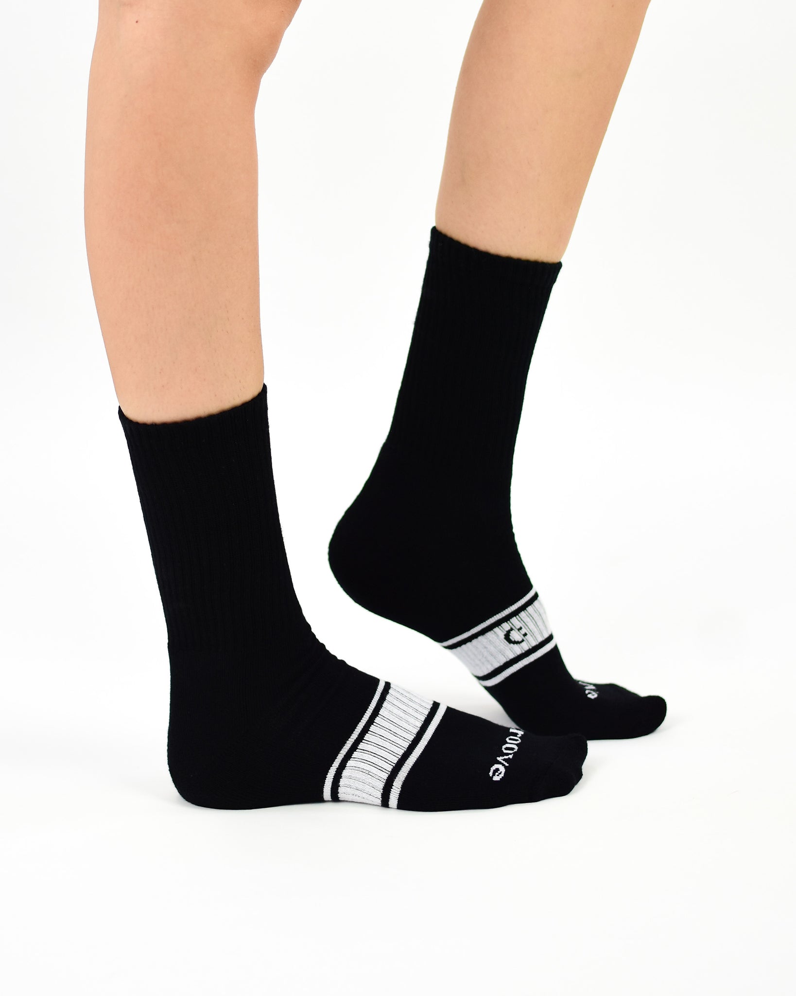 Active Crew Seamless Feel Sock 4 Pack (Adults) - Black