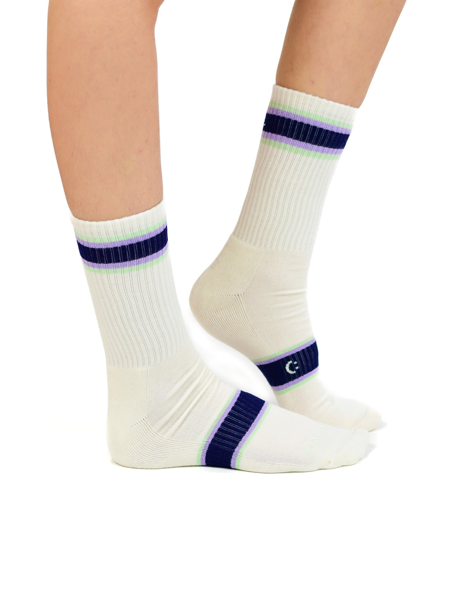 Active Crew Seamless Feel Sock 4 Pack (Adults) - Lilac Breeze Multi