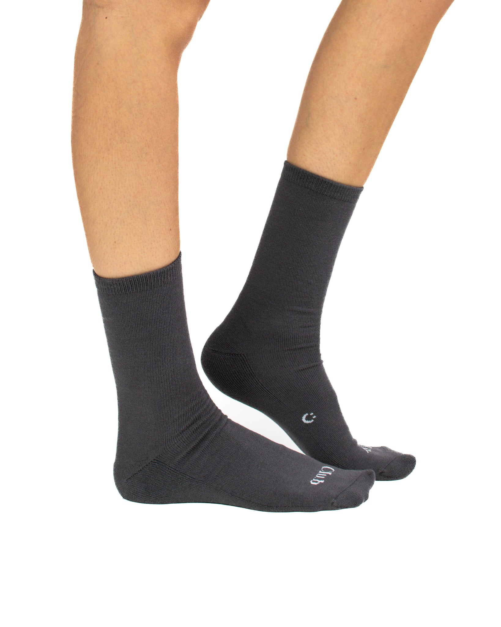Everyday Crew Seamless Feel Sock 4 Pack (Adults) - Charcoal