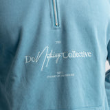 Do Nothing Collective 1/4 Zip Sweatshirt - Parisian Blue