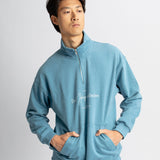 Do Nothing Collective 1/4 Zip Sweatshirt - Parisian Blue