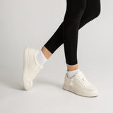 Comfort Sneaker (Women) - White Faux Leather