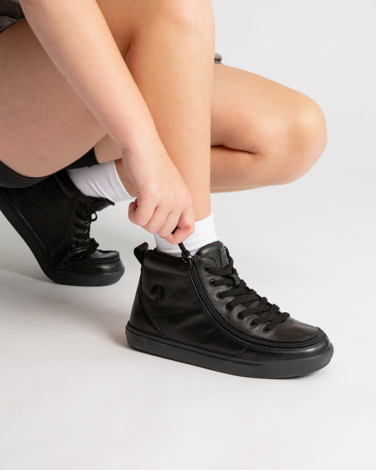 DR II High Top (Kids) - Black to the Floor Leather – EveryHuman