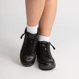 DR II High Top (Kids) - Black to the Floor Leather
