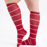 Compression Knee-High Sock (Adults) - Pink Stripe