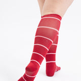 Compression Knee-High Sock (Adults) - Pink Stripe
