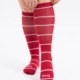 Compression Knee-High Sock (Adults) - Pink Stripe
