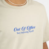 Out Of Office Tee - Pebble