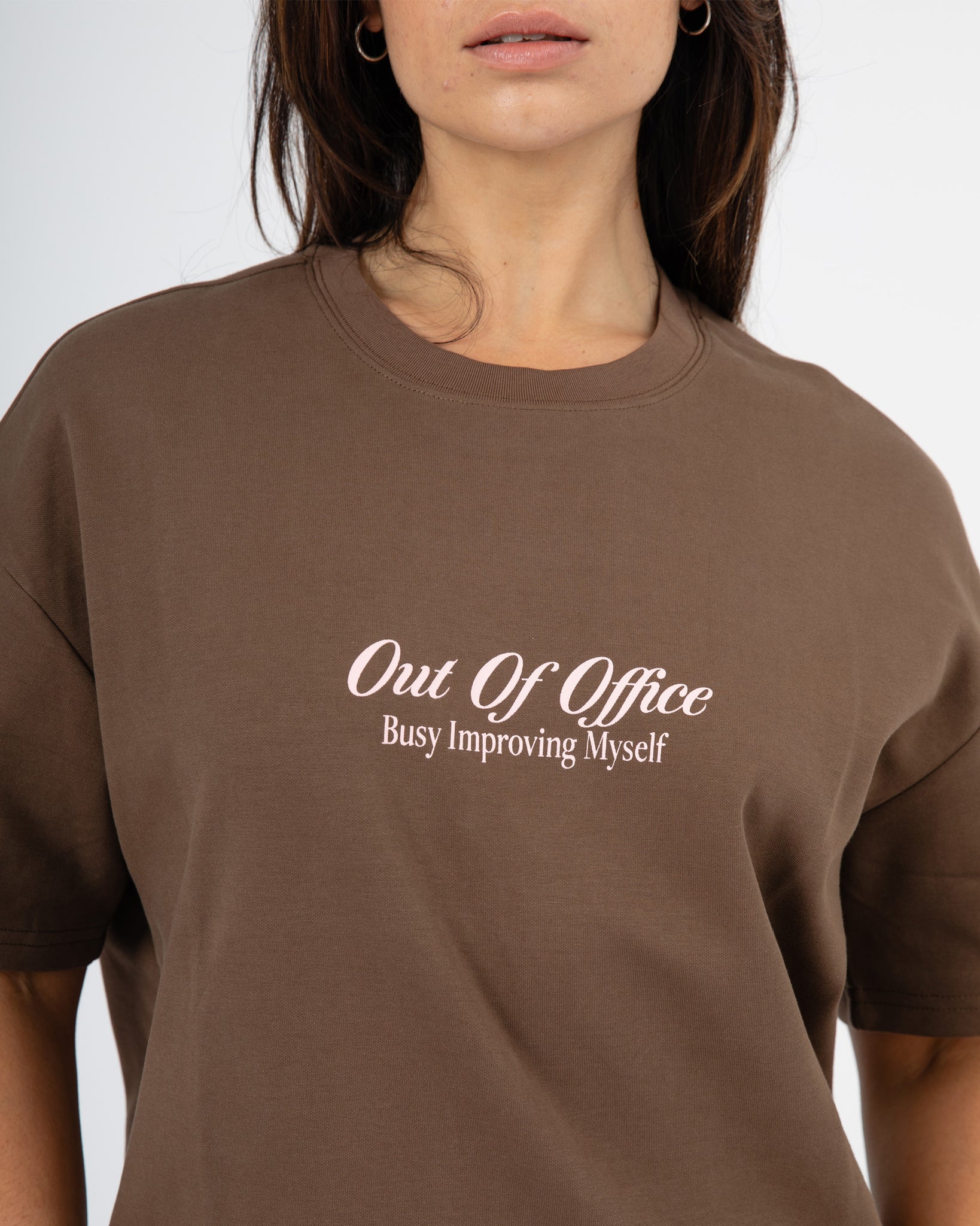 Out Of Office Tee - Chocolate