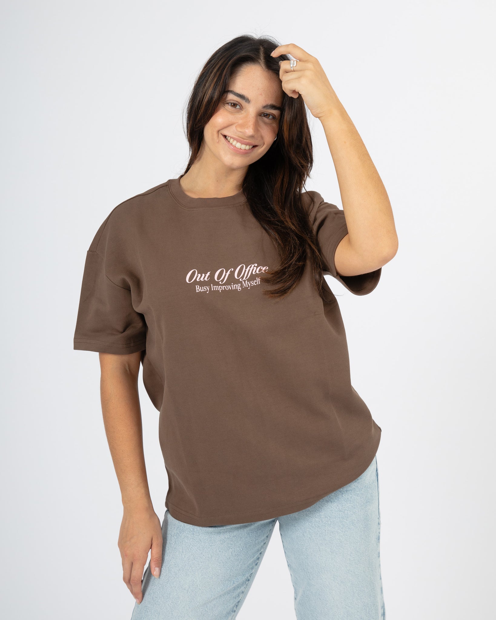 Out Of Office Tee - Chocolate