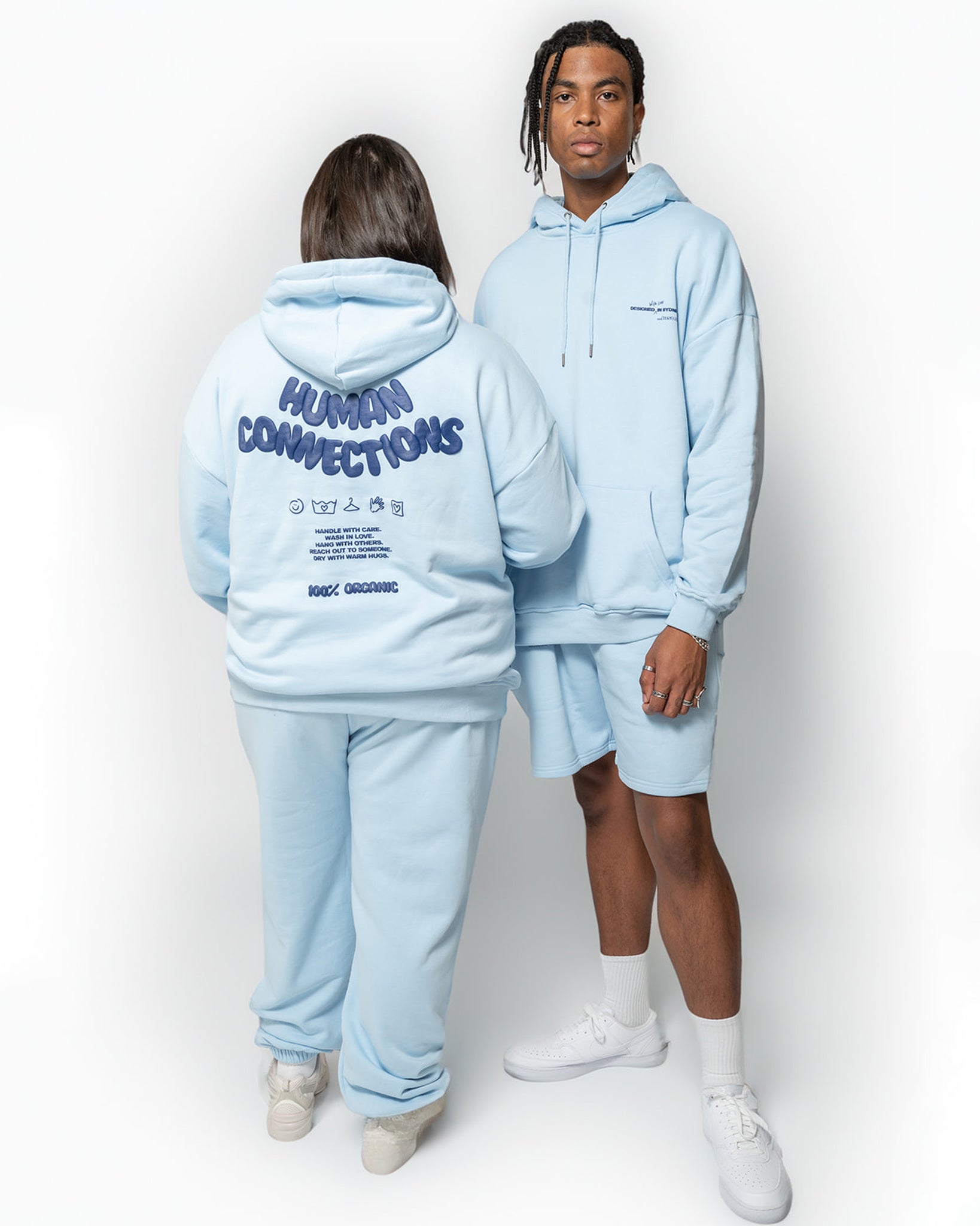 Human Connection Shorts - Blue Mist