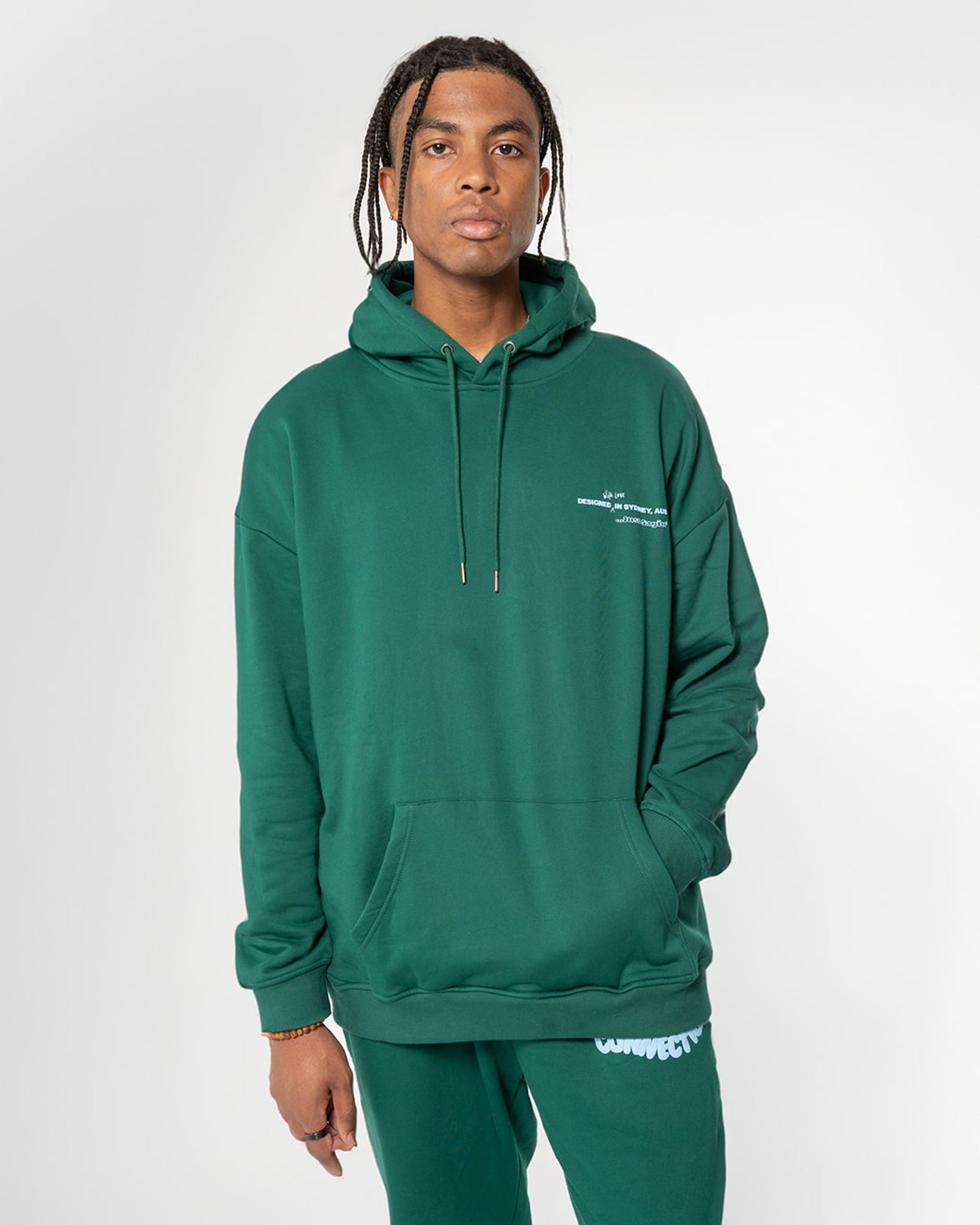 Human Connection Hoodie - Rain Forest