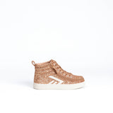 CS High Top (Kids) - Rose Gold Glitz