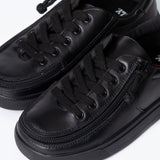 Low Rise Sneaker (Toddler) - Black to the Floor Leather