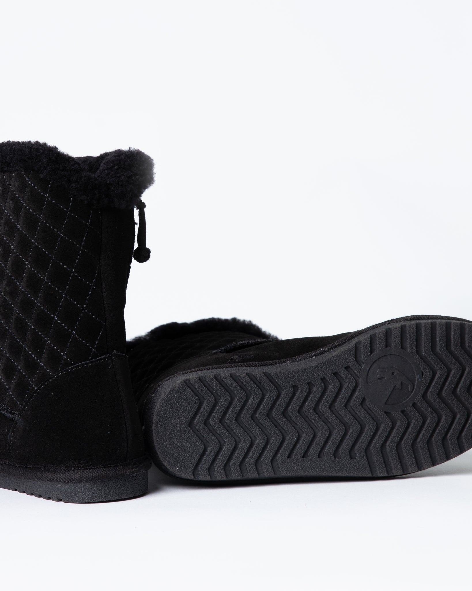 Cozy Boot Lux (Womens) - Black Quilt