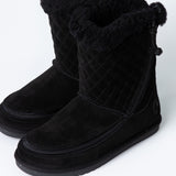 Cozy Boot Lux (Toddler) - Black Quilt