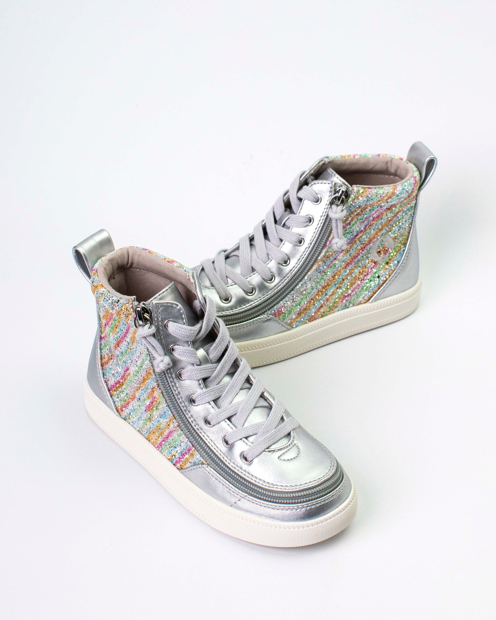 Classic High Top (Toddler) - Silver Rainbow