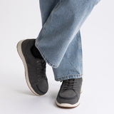 Comfort Plush (Men) - Charcoal Suede