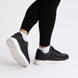 Comfort Plush (Women) - Black Leather