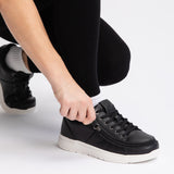 Comfort Plush (Women) - Black Leather