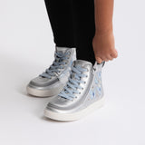 Classic High Top (Kids) - Silver Butterfly
