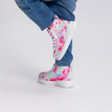 Goat High Top (Kids) - Pink Watercolor