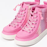Classic High Top (Kids) - Pink Glitz