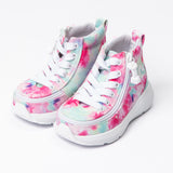 Goat High Top (Kids) - Pink Watercolor