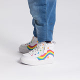 Classic High Top (Toddler) - Wavy Rainbow