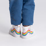Classic High Top (Kids) - Wavy Rainbow