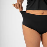 Anti Flush Full Brief (Womens) - Black