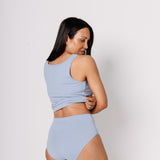 Anti Flush Full Brief  (Womens) - Powder Blue