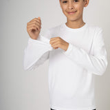 Comfort Classic Long Sleeve T-Shirt (Kids) - White