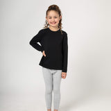 Comfort Classic Long Sleeve T-Shirt (Kids) - Black