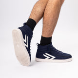 CS High Top (Unisex) - Navy/White