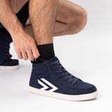 CS High Top (Unisex) - Navy/White