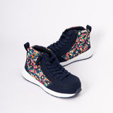 Goat High Top (Kids) - Navy Floral