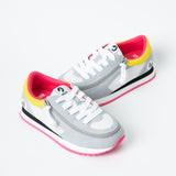 Jogger (Kids) - Grey/Pink/Yellow