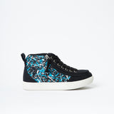 DR II High Top (Kids) - Black Graffiti