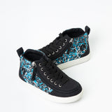 DR II High Top (Kids) - Black Graffiti